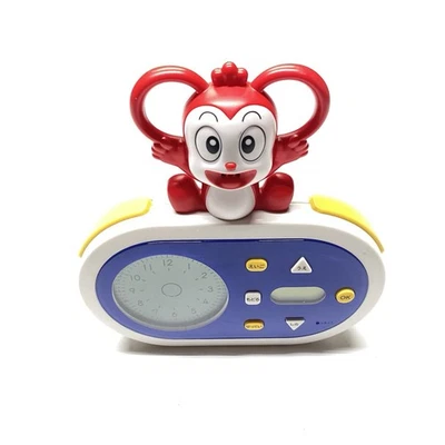 Benesse Corasho table Clock Digital Analog retro vintage blue plastic pre-owned  - Image 1 of 4