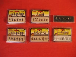6 PACKS OF N SCALE PEOPLE 5X WOODLAND SCENICS AND 1 UNLABELED - Picture 1 of 7