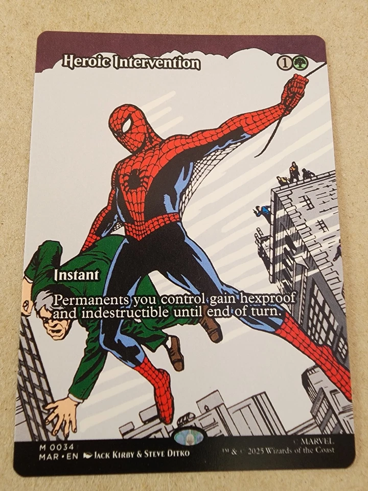 Heroic Intervention - #034 Regular (Borderless) Spider Man Eternal-Legal - Mtg - Image 1 of 1