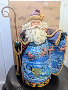 2007 Jim Shore "Fly Away, Tiny Sleigh" Santa figurine 0000831 Heartwood Creek - Picture 1 of 6
