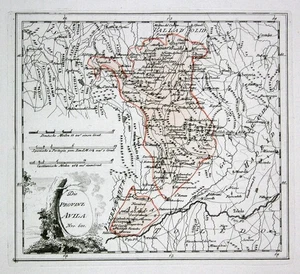 Spain Portugal Avila Oropesa Talavera Map Reilly Engraving Copperplate - Picture 1 of 1