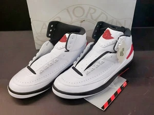 NIKE Air Jordan 2 Retro - DX2454 106 - Blanco Rojo-Negro, Talla 13 - NUEVO - Imagen 1 de 7