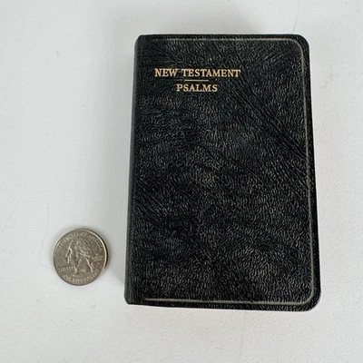1957 Collins Clear-Type Press Pocket New Testament Psalms 3X4.5" Mini Bible - Image 1 of 4