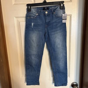Girls 7 For All Mankind Jeans Josefina “Skinny Boyfriend” Size 10 Distressed NWT - Picture 1 of 10