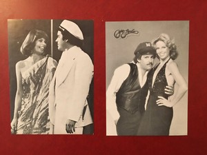 2 Captain & Tennille Toni Daryl Dragon fan club black white photo cards