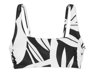 2 piece Bikini-Square Neck Banana Tree Leaf Top: S & String Bikini Bottom: XS - Picture 1 of 4