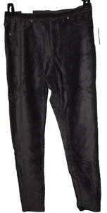Croft & Barrow Women's Leggings X-Large Gray Stretch Cotton Corduroy Faux Fly - Picture 1 of 5