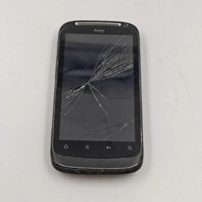 HTC Smartphone (Unknown Model) - Cracked, Not Working - Image 1 of 4