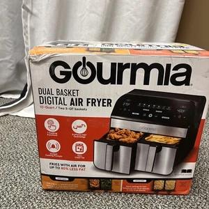 Gourmia GAF956 9-Quart Dual Basket Digital Air Fryer Damage Box - Picture 1 of 2