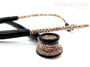 Estetoscopio infantil Bling MDF CRISTALES AUSTRIACOS deslumbrado personalizado UCIN enfermera bebé - Imagen 1 de 11