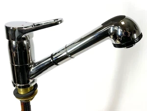 Indiana Brass 56" Pull Out Kitchen Faucet Single Hole Polished Chrome - Picture 1 of 9