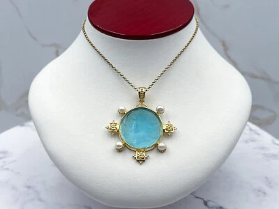 Colgante camafeo veneciano TAGLIAMONTE Designs (2330P) 925SS/YGP*Aretusa*Reg. $360 Foto 1 de 4