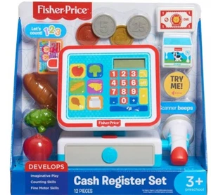 NEU Fisher Price Just Play Registrierkasse Münzset Spielzeug Obst Milch Scanner - Bild 1 von 3
