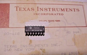 1  NOS TI's MC3487N QUADRUPLE DIFFERENTIAL 422 LINE DRIVERS IC 16 Pin Dip - Picture 1 of 3