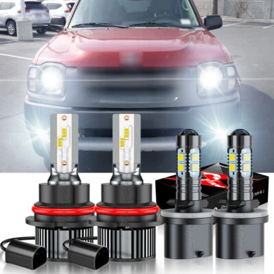 For Nissan Xterra 2003-2004 LED Headlight High Low Beam+Fog Light Bulbs 6500K - Image 1 of 4