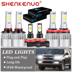 Para Para Toyota 4Runner 2010-2020 LED Faros Delanteros Hi/Lo & Luces Antiniebla - Imagen 1 de 12