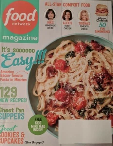 Food Network Magazine Sept. 2017 Sheet Pan Supper Bacon-Tomato Pasta 129 Recipes - Picture 1 of 10