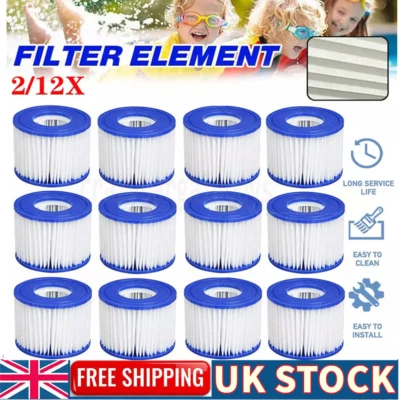 2-12x New Bestway Lazy Lay-Z-Spa Filters VI Cartridge, Hot Tub Spa Swimming pool - Image 1 of 4