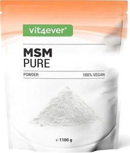 MSM Powder - 1.1kg (1100g) - 99.9% Pure Crystalline Methylsulfonylmethane - Mesh - Foto 1 di 7