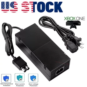 For Microsoft Xbox One Console AC Adapter Brick Charger Power Supply Cord Black - Picture 1 of 14