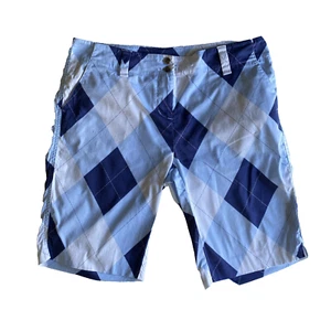 Loudmouth Golf Argyle Print Bermuda Shorts Women's 37” Waist Cotton Blend - Picture 1 of 8