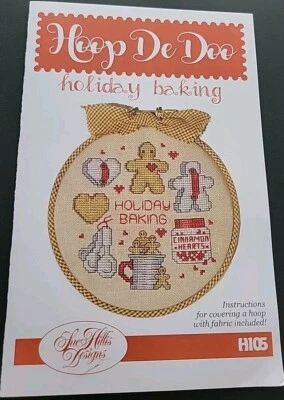 Hoop De Doo Holiday Baking Cross Stitch Pattern - Image 1 of 2