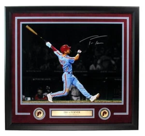 Trea Turner Autographed Philadelphia Phillies 16x20 Photo Framed Beckett 188973 - Picture 1 of 4