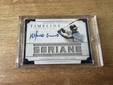 2017 Panini National Treasures Names /99 Alfonso Soriano #TMSN-AS Auto