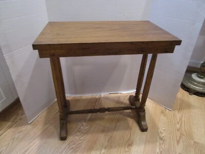 Mesa de salón vintage HERITAGE madera extremo neoclásico - lateral - marcada numerada 22" W Foto 1 de 4