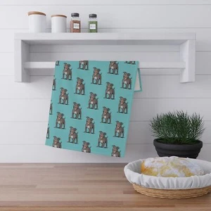 Pitbull Terrier Welpe Hund Geschirrtuch, Pitbull Hunde Küche Handtücher Geschenke - Bild 1 von 5