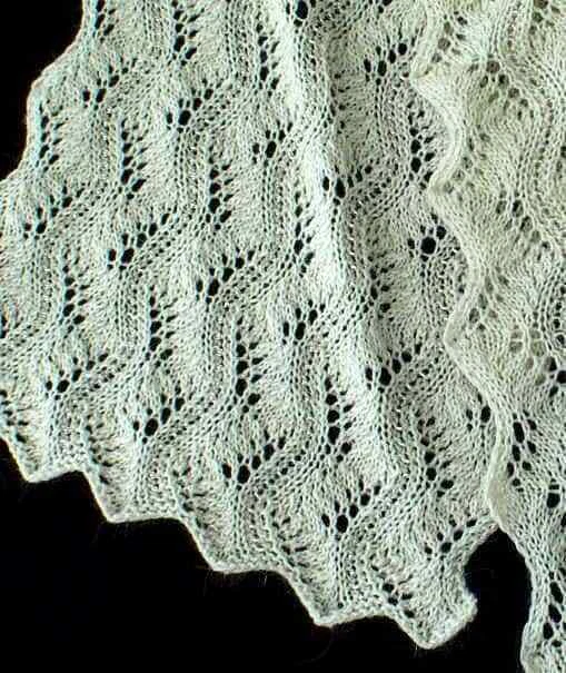 GORGEOUS BEADED LACE SCARF to KNIT in LACE WEIGHT YARN by HEARTSTRINGS - Image 1 of 1