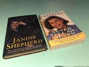 2 Janine Shepherd books Never Tell Me Never & Dare To Fly injury recovery pilot - Picture 1 of 6