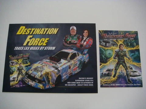 John Force - 2012 DESTINATION FORCE  NHRA Handout & Postcard Cover