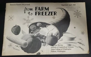 From Farm To Freezer By Inez M. Eckblad Revised 1959 State College Of Washington - Picture 1 of 10