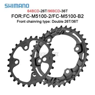 Mountain Bike Round Double Chainwheels 96BCD 26T-36T Narrow Wide Tooth Plate - Image 1 of 4