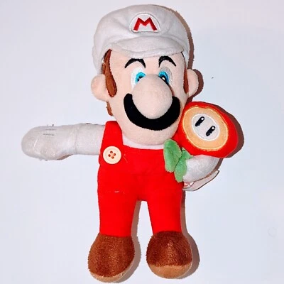 Peluche Super Mario Galaxy Mario Flor de Fuego 7" Nintendo Auténtico Extremadamente Raro Foto 1 de 4