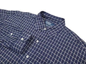 Polo Ralph Lauren Herren Large Lowell Sport Leinen Baumwolle kariert Button Down Hemd - Bild 1 von 7