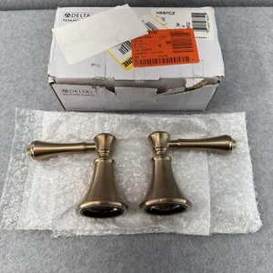 DELTA FAUCET H697CZ 4.5x4” Bronze Cassidy 2 Lever Bath Tub Metal Handle *READ* - Bild 1 von 21