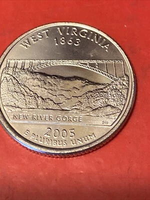 2005 D West Virginia 50 States Quarter, Buy 10 Get 40% Off, #241209 • BU - Image 1 of 2