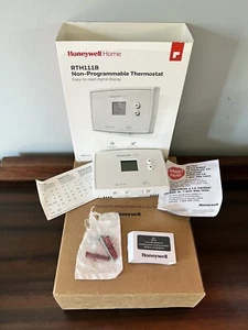 Termostato digital no programable Honeywell RTH111B 1024 en caja original FUNCIONA - Imagen 1 de 18