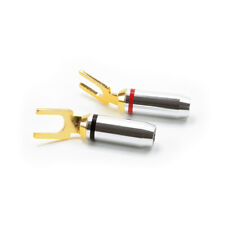 Produktbild - 2x Dynavox Highend Kabelschuhe Endstufe Lautsprecher Hifi Auto vergoldet #7708