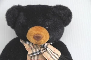 Orso nero morbido coccolone simpatico società commerciale orientale 13" pulito ottimo giocattolo - Foto 1 di 3