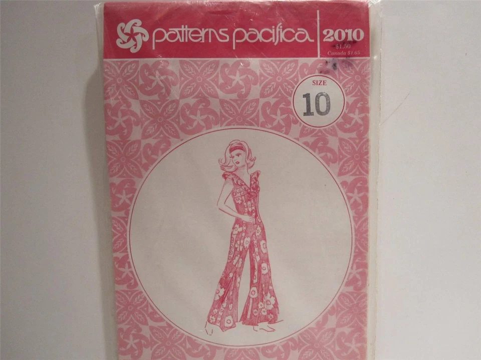 Vtg Patterns Pacifica #2010 Hawaiian Long Culottes Jumpsuit Size 10 Uncut New - Image 1 of 1