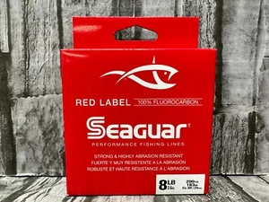 SEAGUAR Red Label 100 % Fluorkohlenstoff 8 Pfund 200 Yards klar NEU kostenloser Versand! - Bild 1 von 5