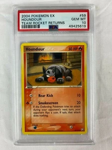PSA 10 Gem Mint Houndour 2004 EX Team Rocket Returns #59 - Picture 1 of 1