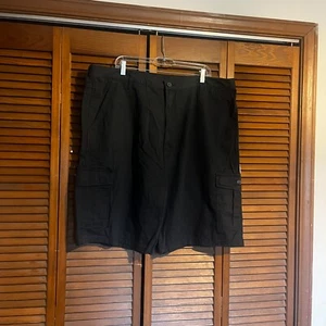 Wrangler Shorts Herren 42 x 11 blau Cargo vorne flach Logo Knopf lose Tech Tasche - Bild 1 von 13