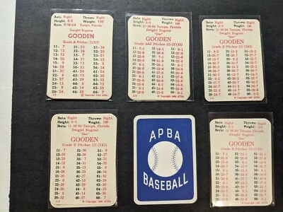 APBA Baseball Game Cards 1977-1994 - Major Stars A to M - U Pick the Player  - Image 1 of 4