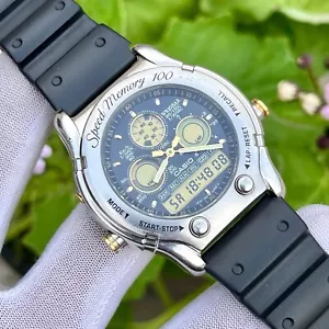 Orologio Vintage Casio AW-503 Oceanus Ana/Digi Speed Memory 100 Giappone Uomo Quarzo - Foto 1 di 15