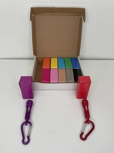 LOT 12 Iron Bridge Mini LED Flashlight Carabineer Clip Skil Logo MIXED COLOR - Picture 1 of 17