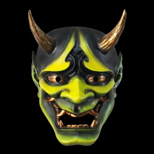 Japanese Hannya Prajna Devil Demon Oni Samurai Mask Resin Halloween COS Mask - Picture 1 of 22